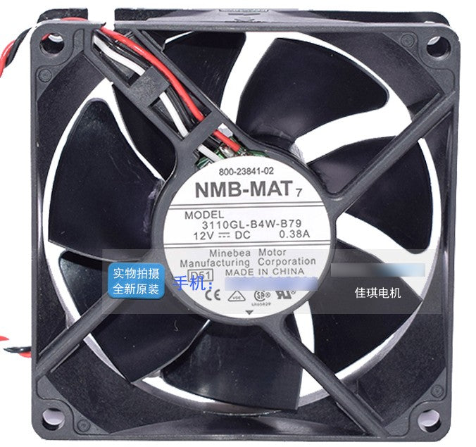 NMB 3110GL-B4W-B79 12V 0.38A 3wires Cooling Fan NMB 3110GL-B4W-B79 12V 0.38A 3wires Cooling Fan